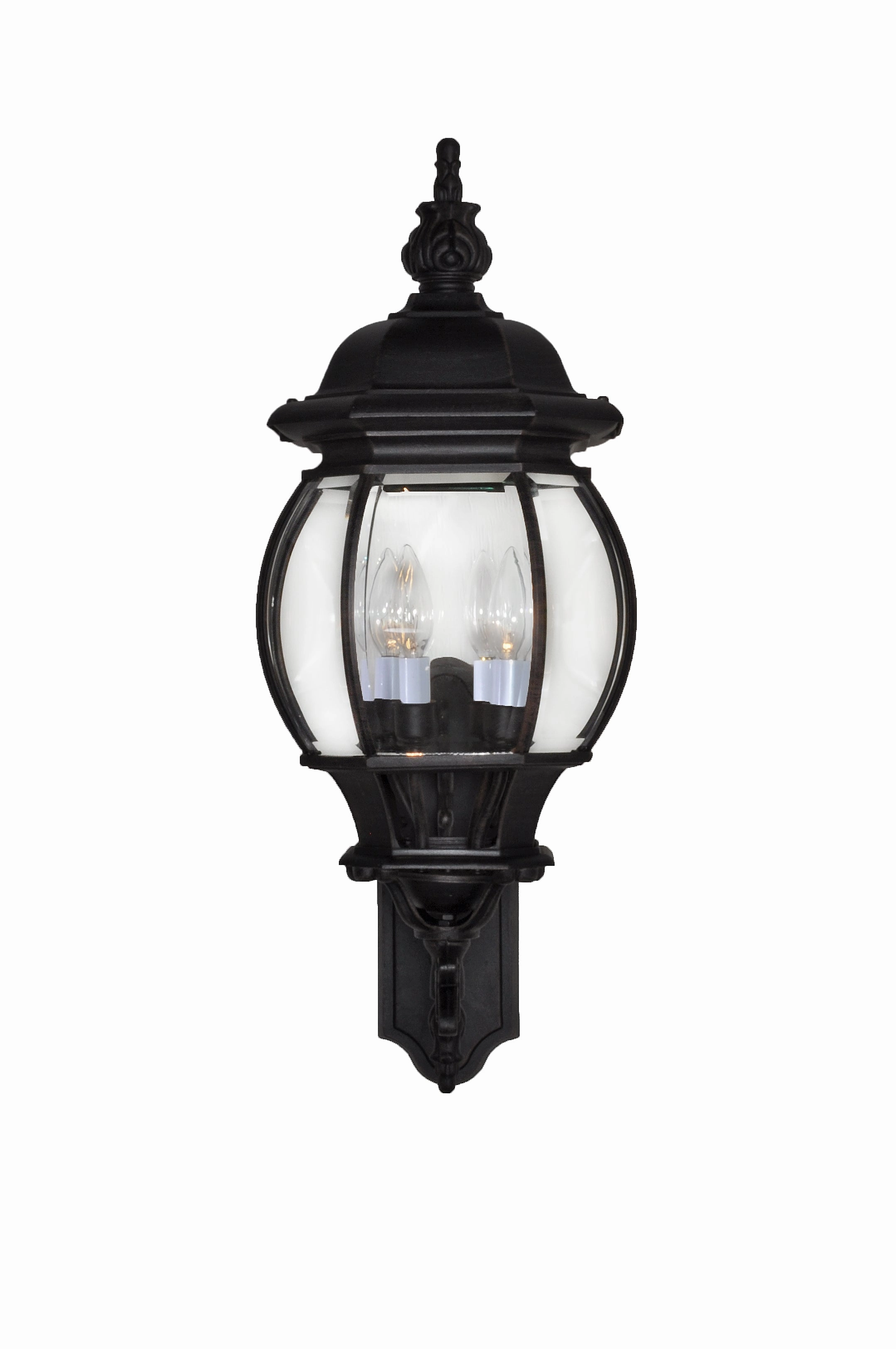 Crown Hill Four Light Outdoor Wall Lantern Black