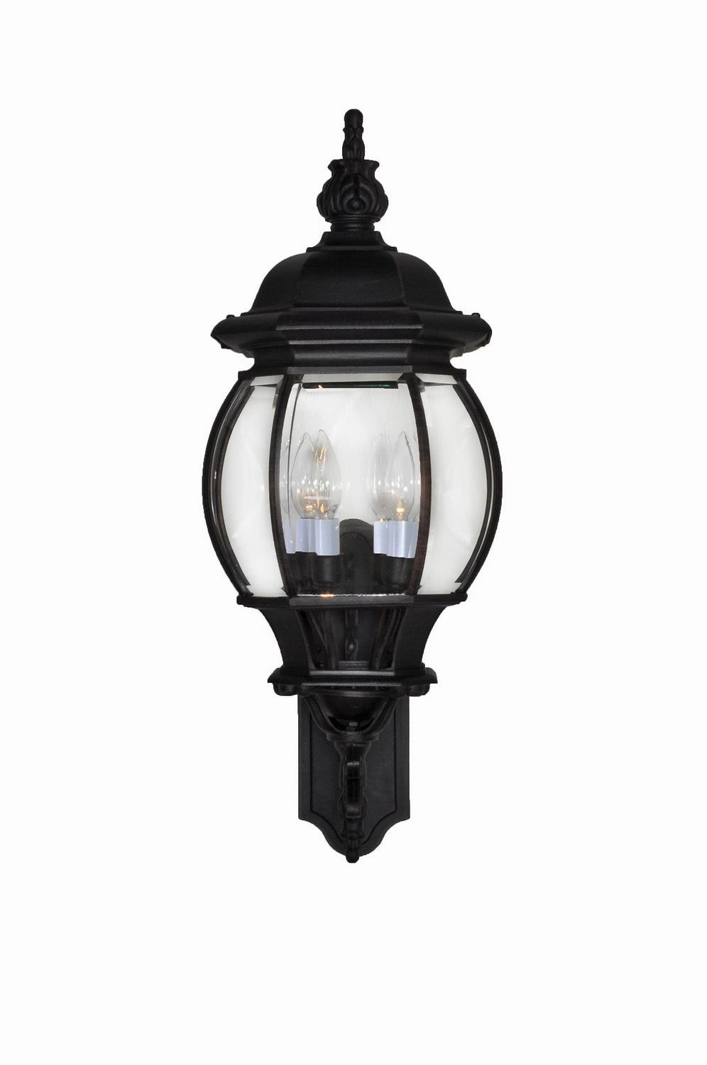 Crown Hill Four Light Outdoor Wall Lantern Black