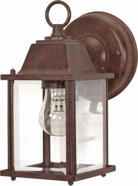 Cube Lantern One Light Wall Lantern Old BronzeOutdoor wall sconces with motion sensor