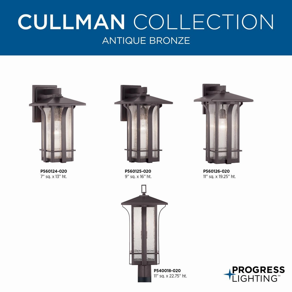 Cullman One Light Wall Lantern Antique Bronze