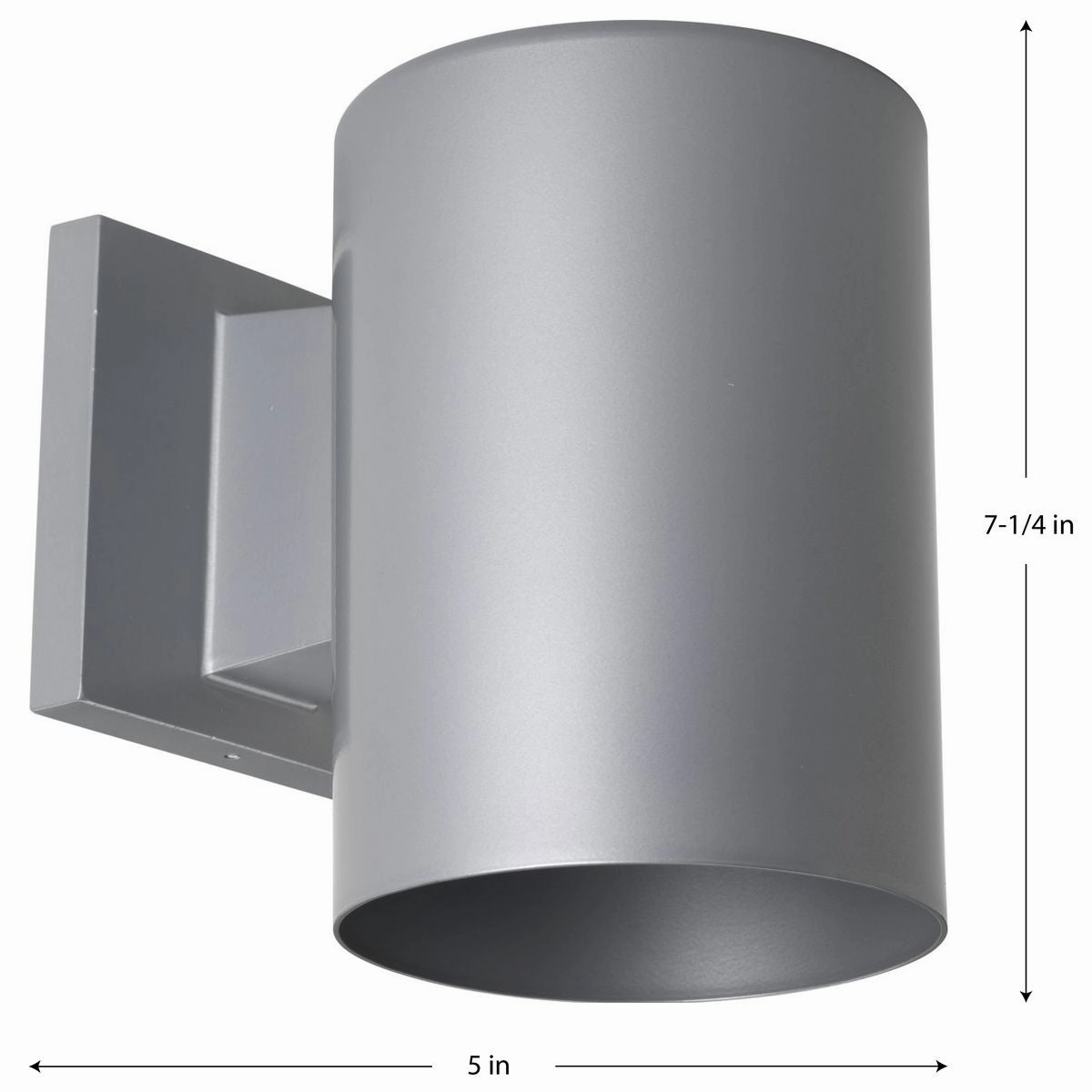 Cylinder One Light Wall Lantern Metallic Gray