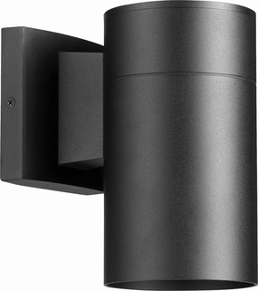 Cylinder One Light Wall Mount Textured BlackOutdoor wall sconces with motion sensor