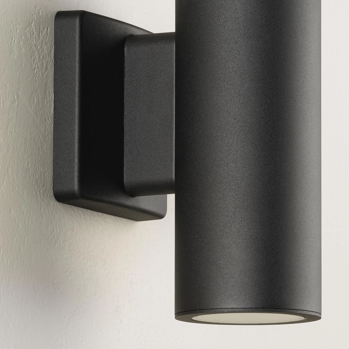 Cylinders LED Wall Mount Black
