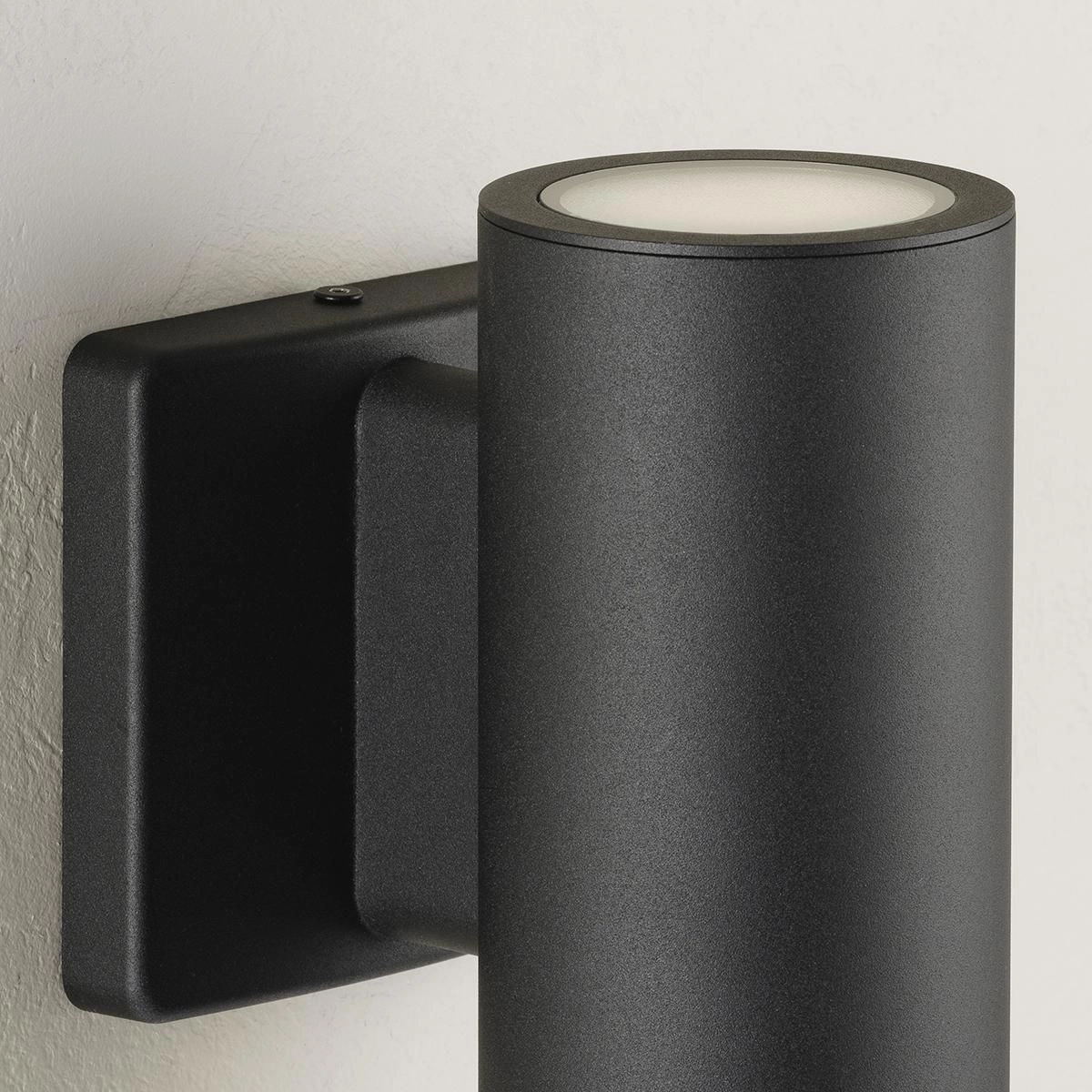 Cylinders LED Wall Mount Black