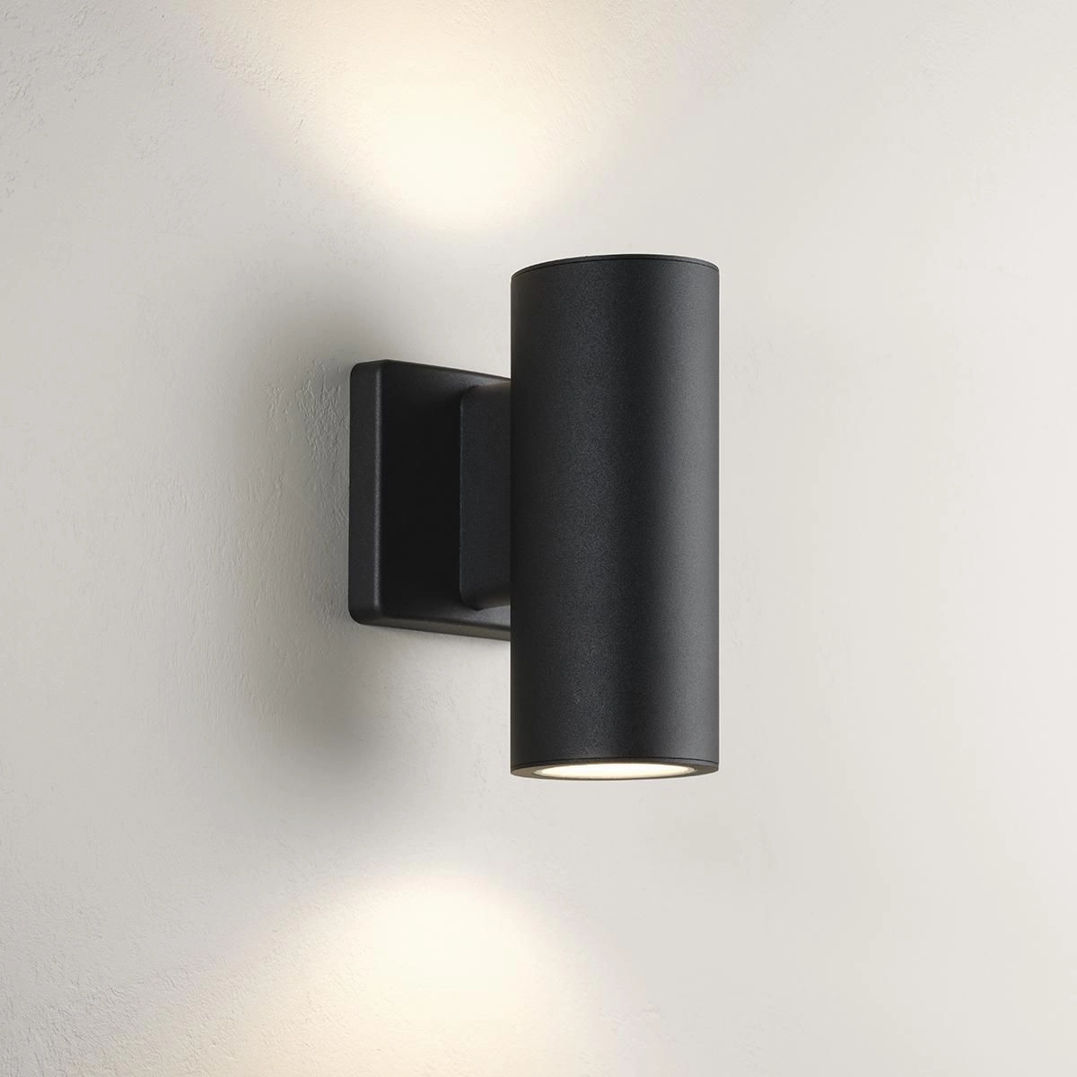 Cylinders LED Wall Mount Black