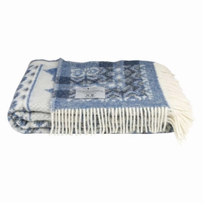 Dalarna Bl Wool Blanket durable outdoor garden light fixtures