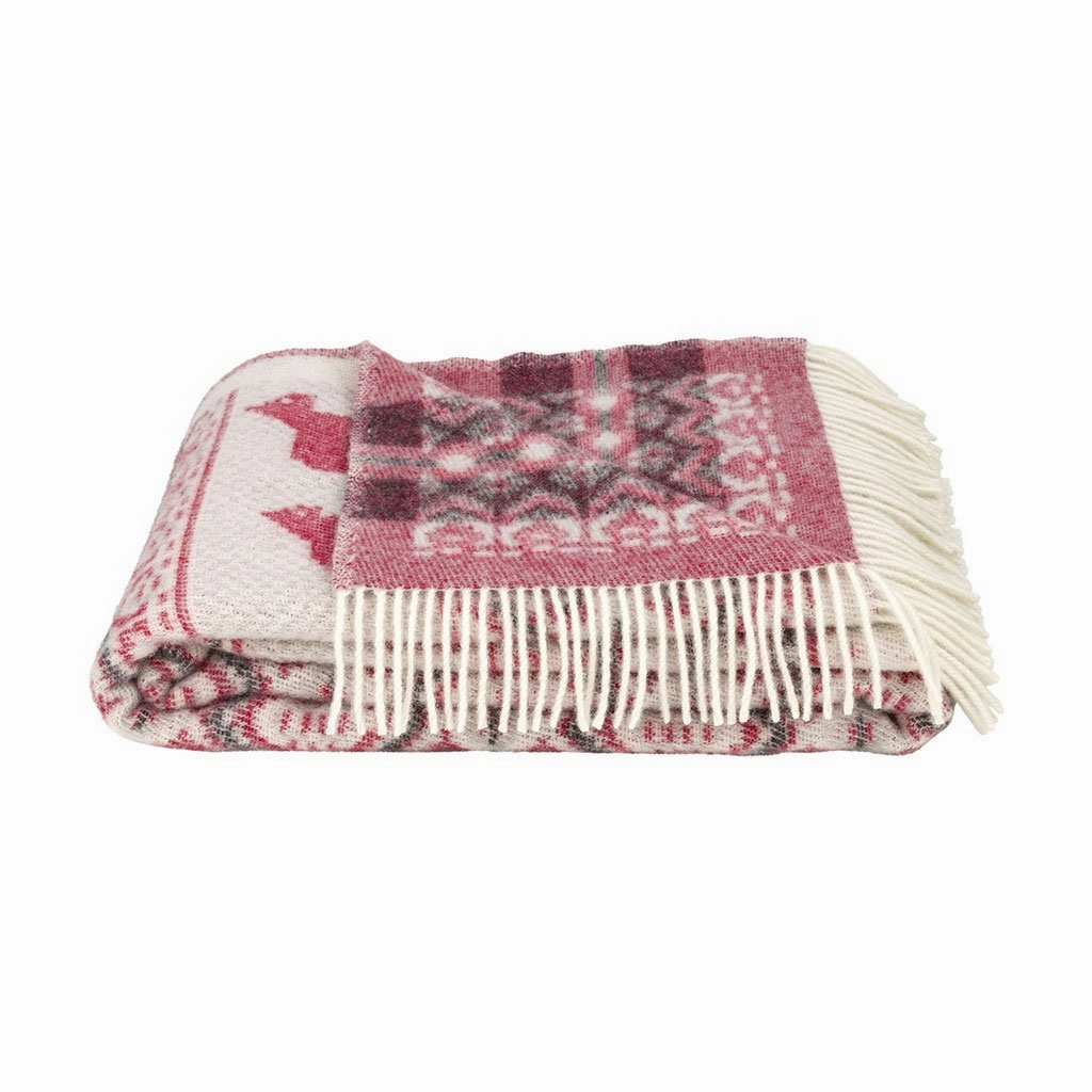 Dalarna Rd Wool Blanket durable outdoor garden light fixtures