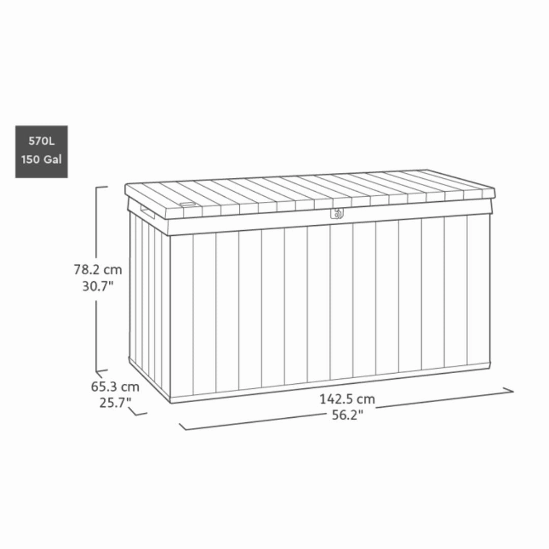 Darwin Deck Box 570L Brown