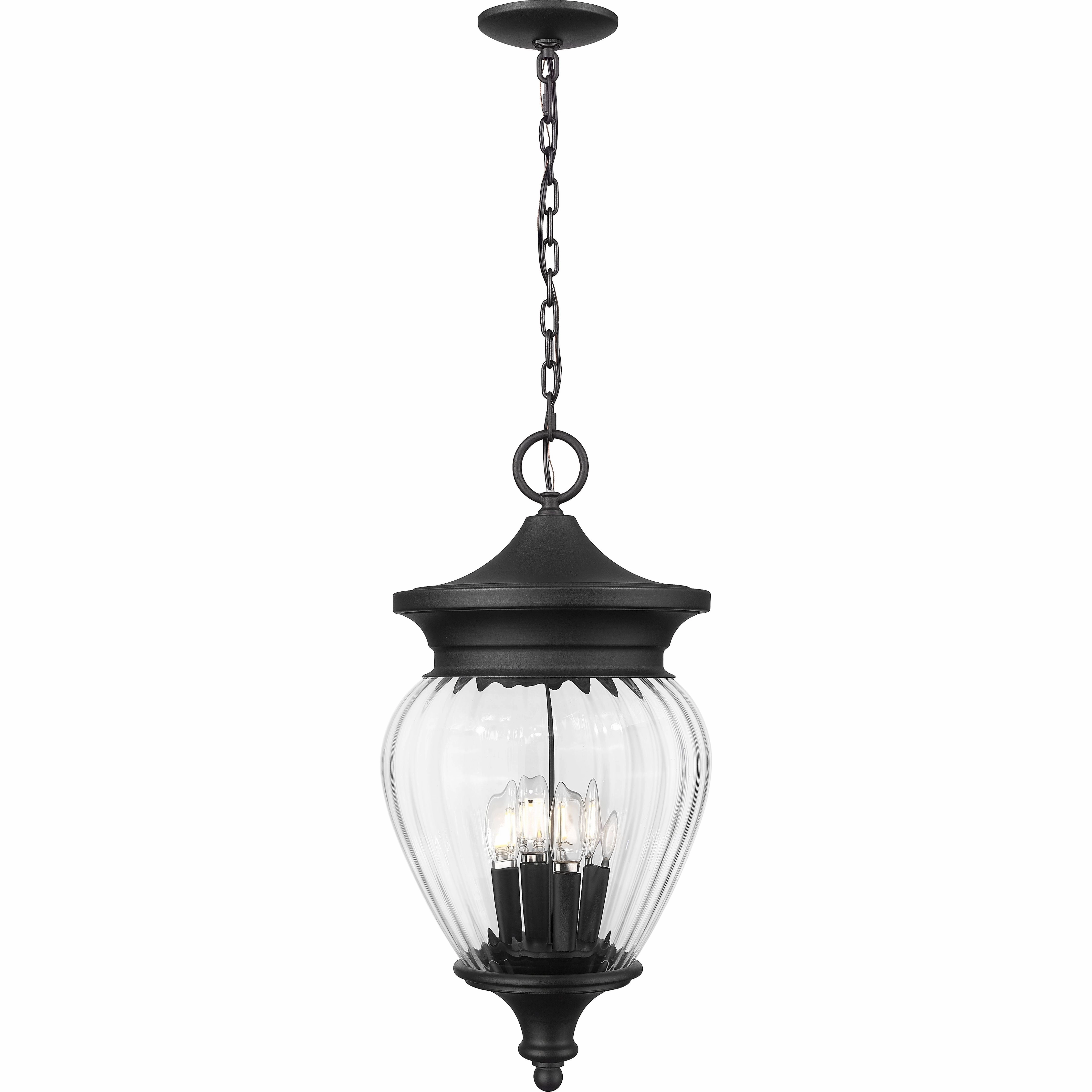 Davina 4-Light Outdoor Chain Mount Ceiling FixtureWeatherproof outdoor lighting