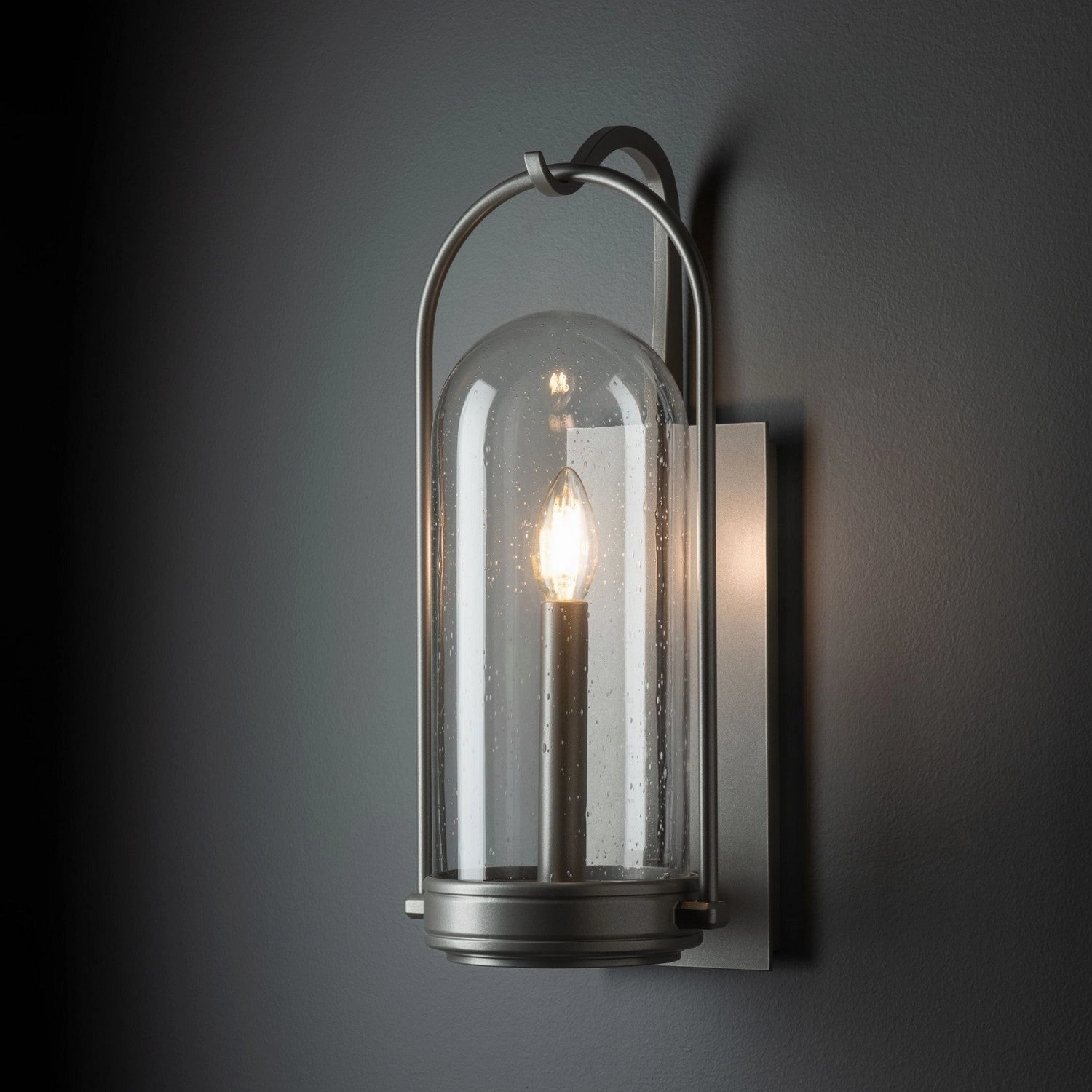 Davis One Light Outdoor Wall Sconce Coastal Burnished Steel