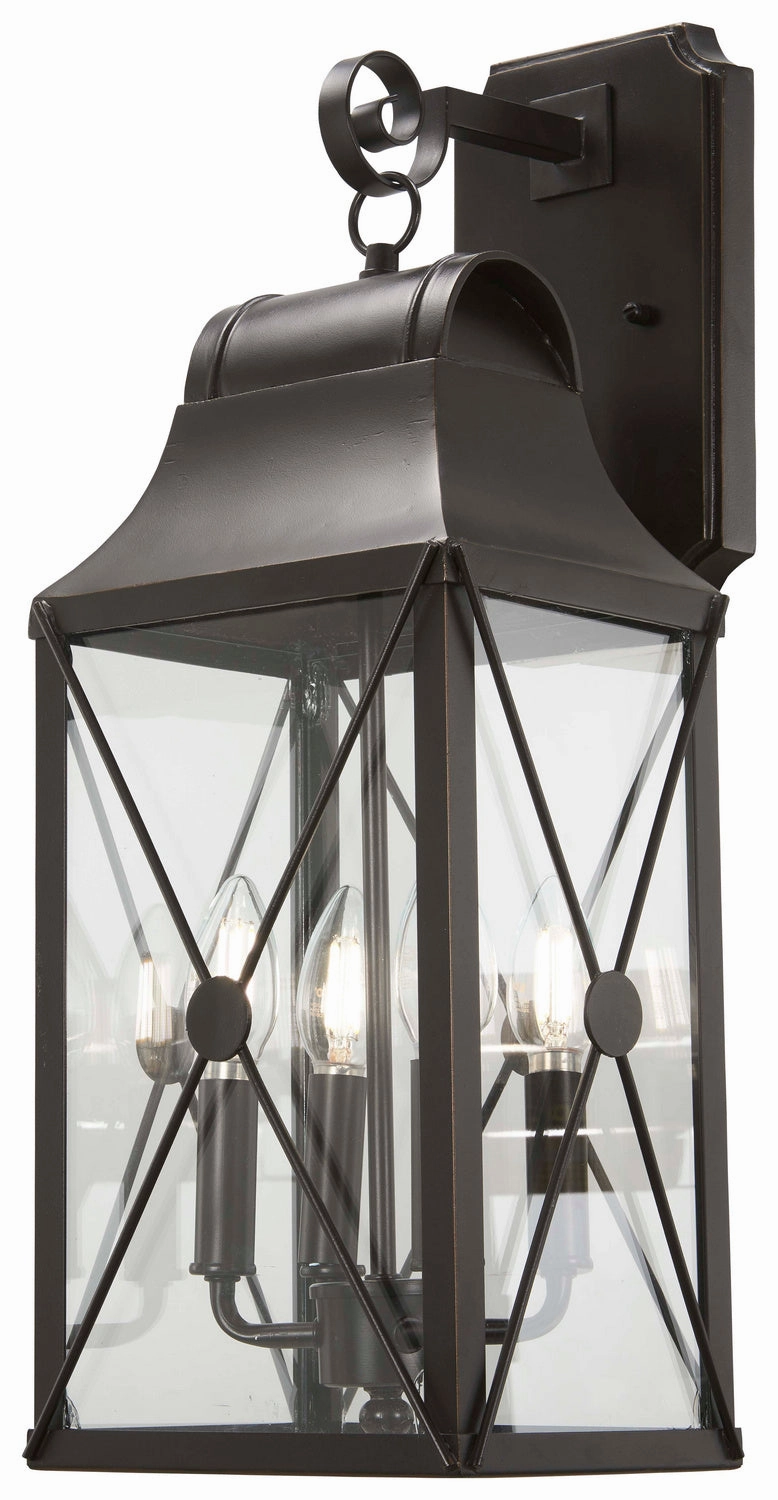 De Luz Four Light Outdoor Wall Mount Oil Rubbed Bronze W/ Gold HighOutdoor wall sconces with motion sensor