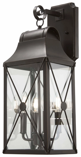 De Luz Four Light Outdoor Wall Mount Oil Rubbed Bronze W/ Gold HighOutdoor wall sconces with motion sensor