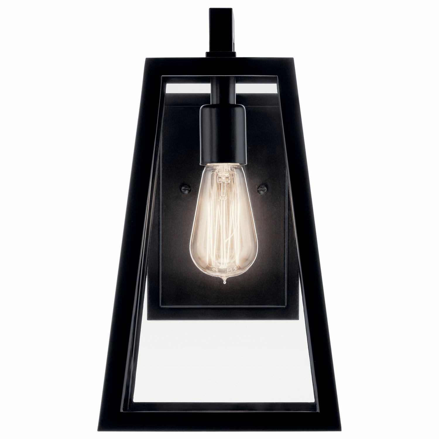 Delison One Light Outdoor Wall Mount Black