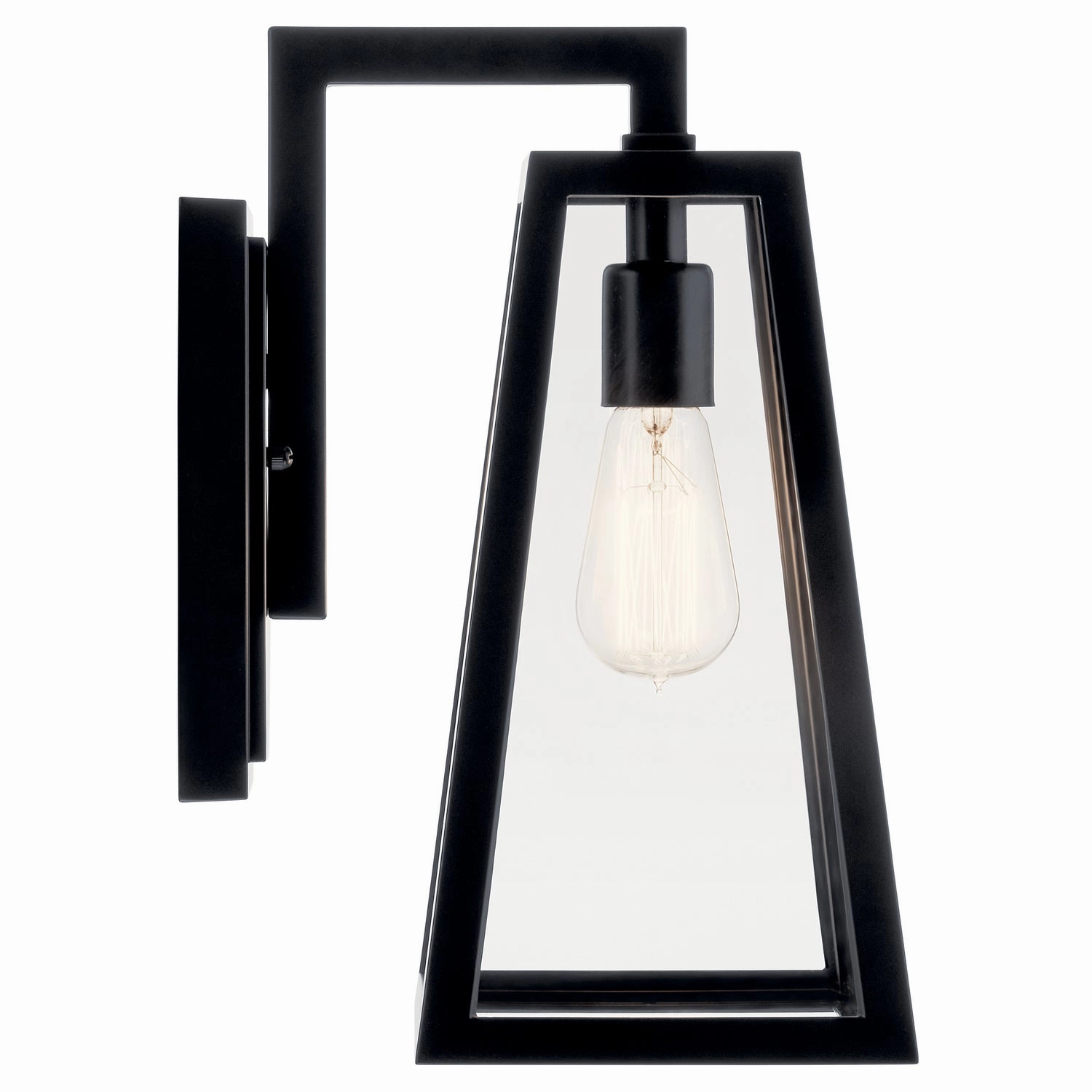Delison One Light Outdoor Wall Mount Black