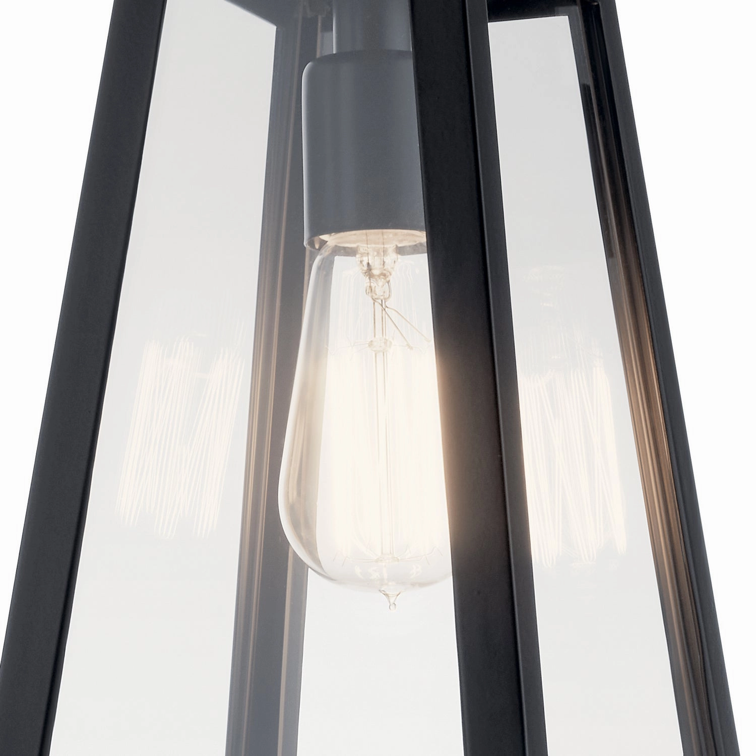Delison One Light Outdoor Wall Mount Black