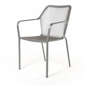 Delmar Stacking Arm Chairoutdoor dining chair with armrests