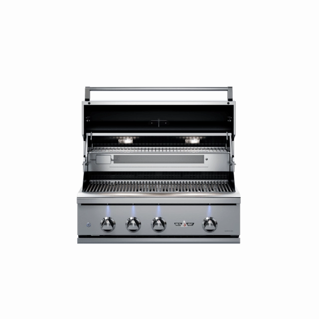 Delta Heat 32-Inch Built-In Gas Grill with Rotisserie and Sear Zone DHBQ32RS-D compact BBQ grill for small spaces