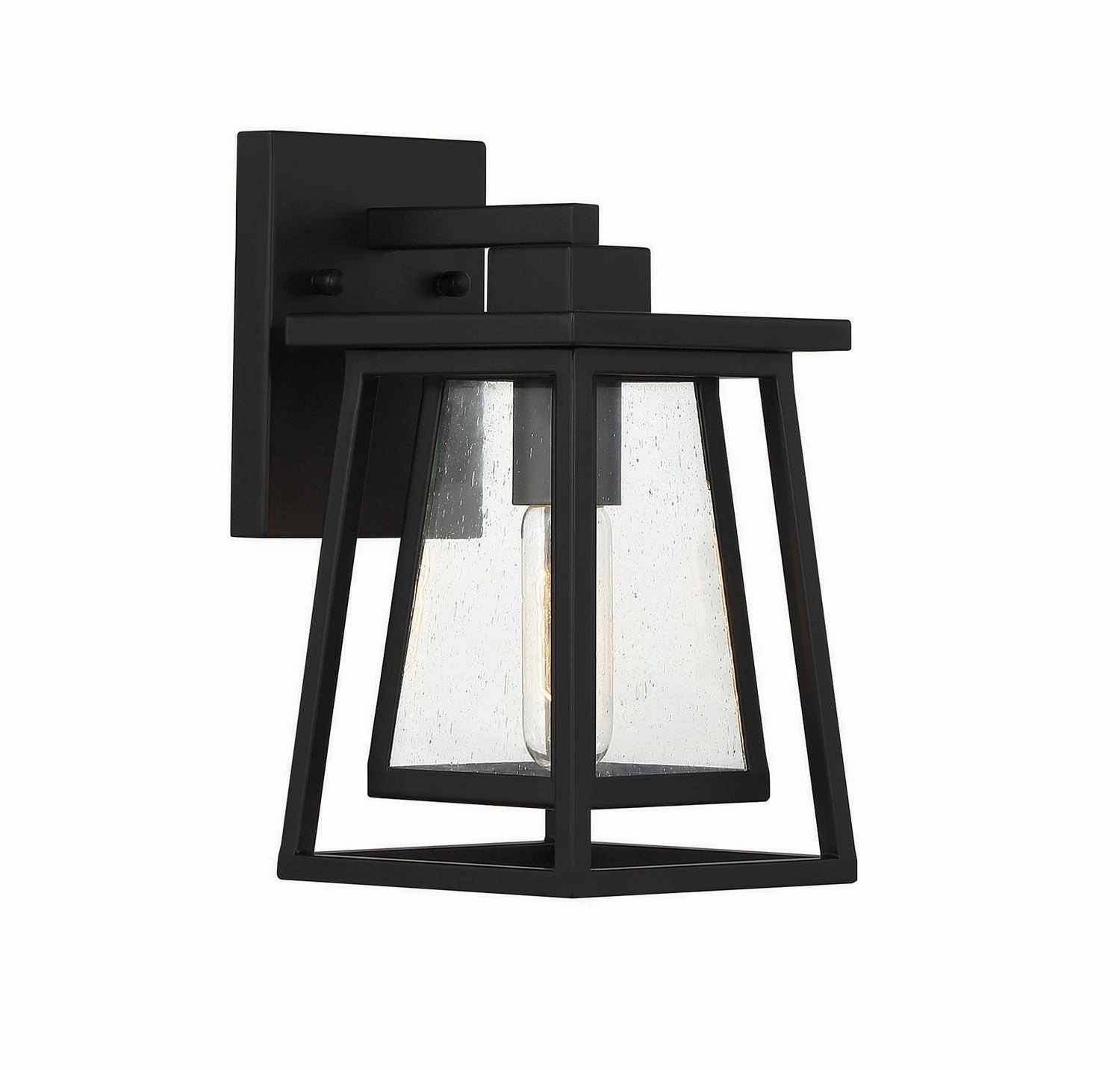 Denver One Light Outdoor Wall Lantern Matte Black