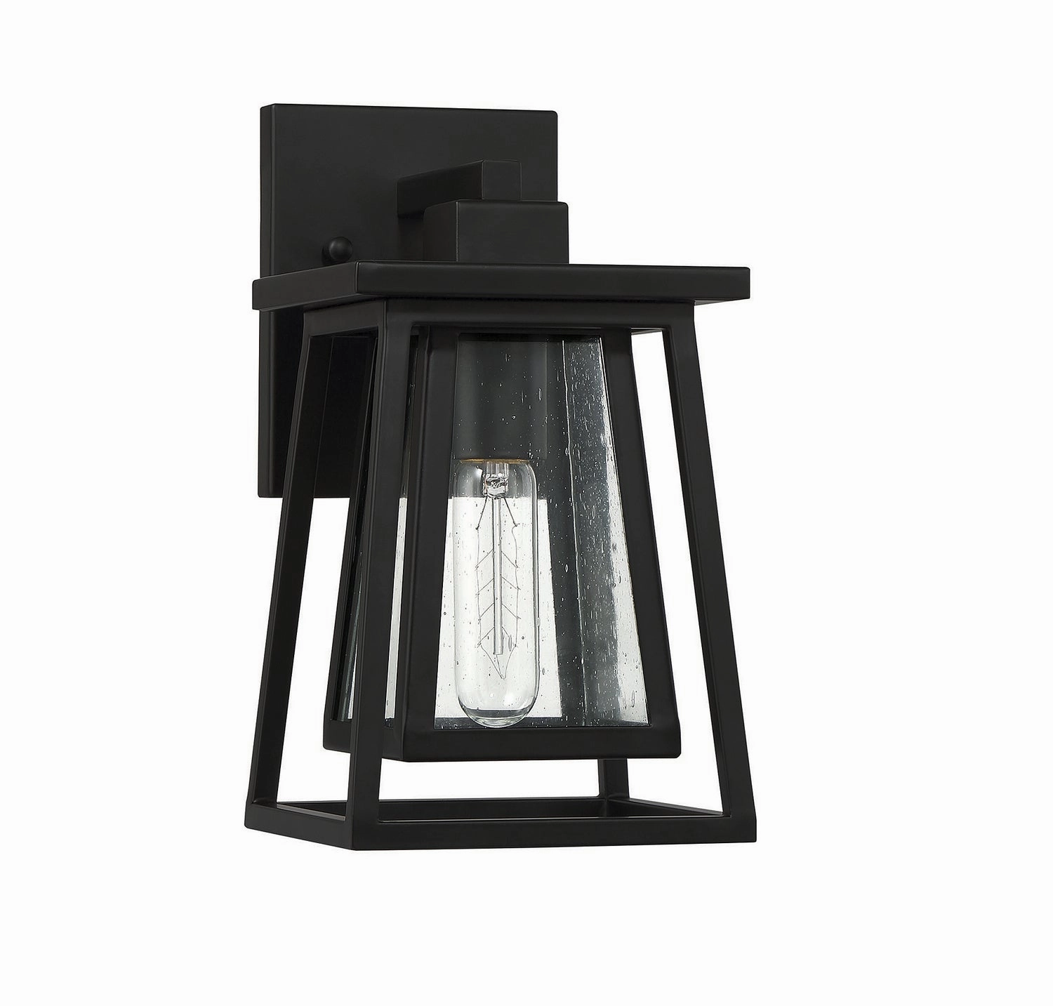 Denver One Light Outdoor Wall Lantern Matte Black
