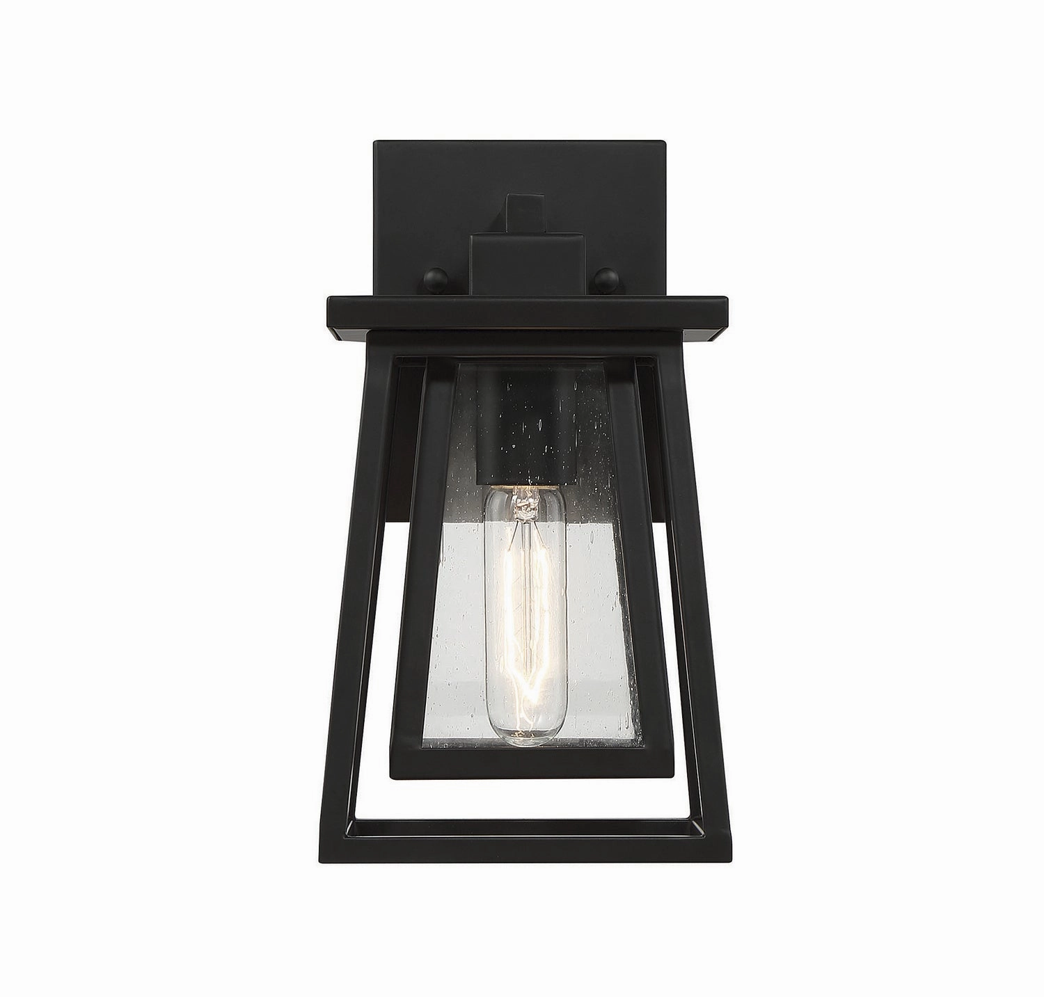 Denver One Light Outdoor Wall Lantern Matte Black