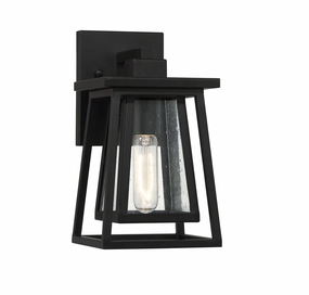 Denver One Light Outdoor Wall Lantern Matte BlackOutdoor wall sconces with motion sensor