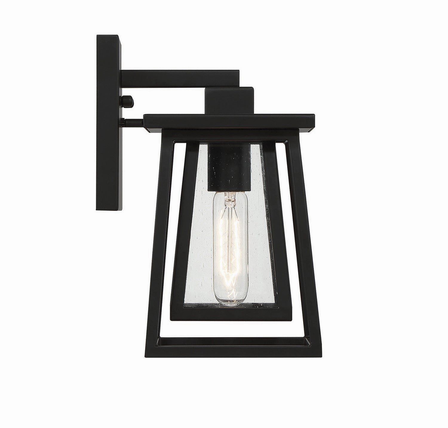 Denver One Light Outdoor Wall Lantern Matte Black