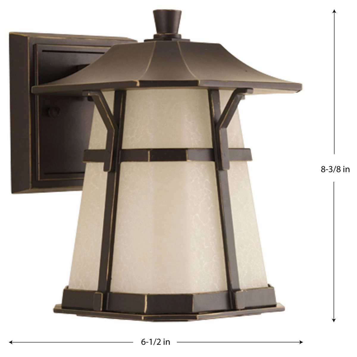 Derby Led LED Wall Lantern Antique Bronze
