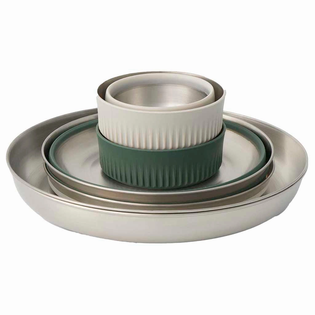 Detour Stainless Steel Collapsible Dinnerware Set