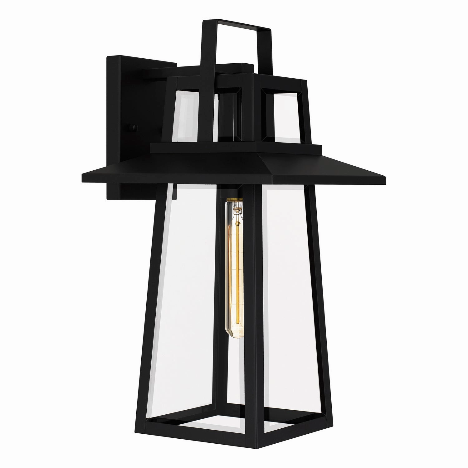 Devonport One Light Outdoor Wall Mount Matte BlackOutdoor wall sconces with motion sensor