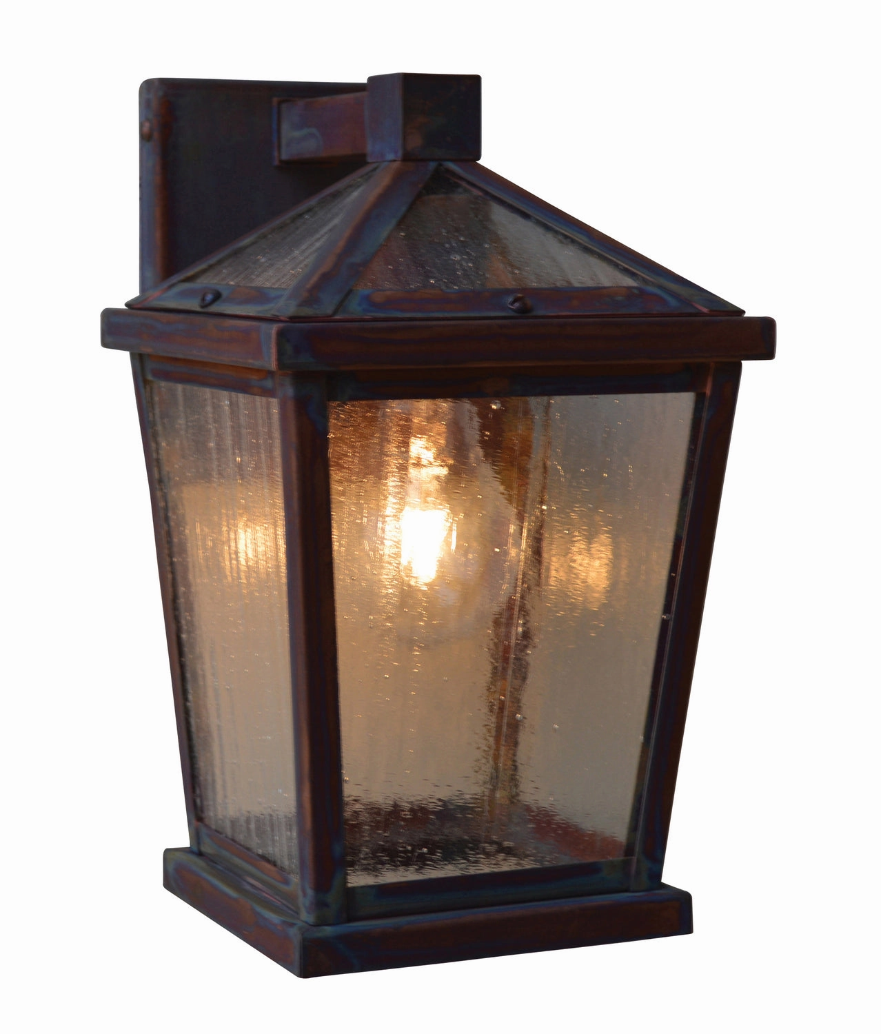 Devonshire One Light Wall Mount Raw CopperOutdoor wall sconces with motion sensor