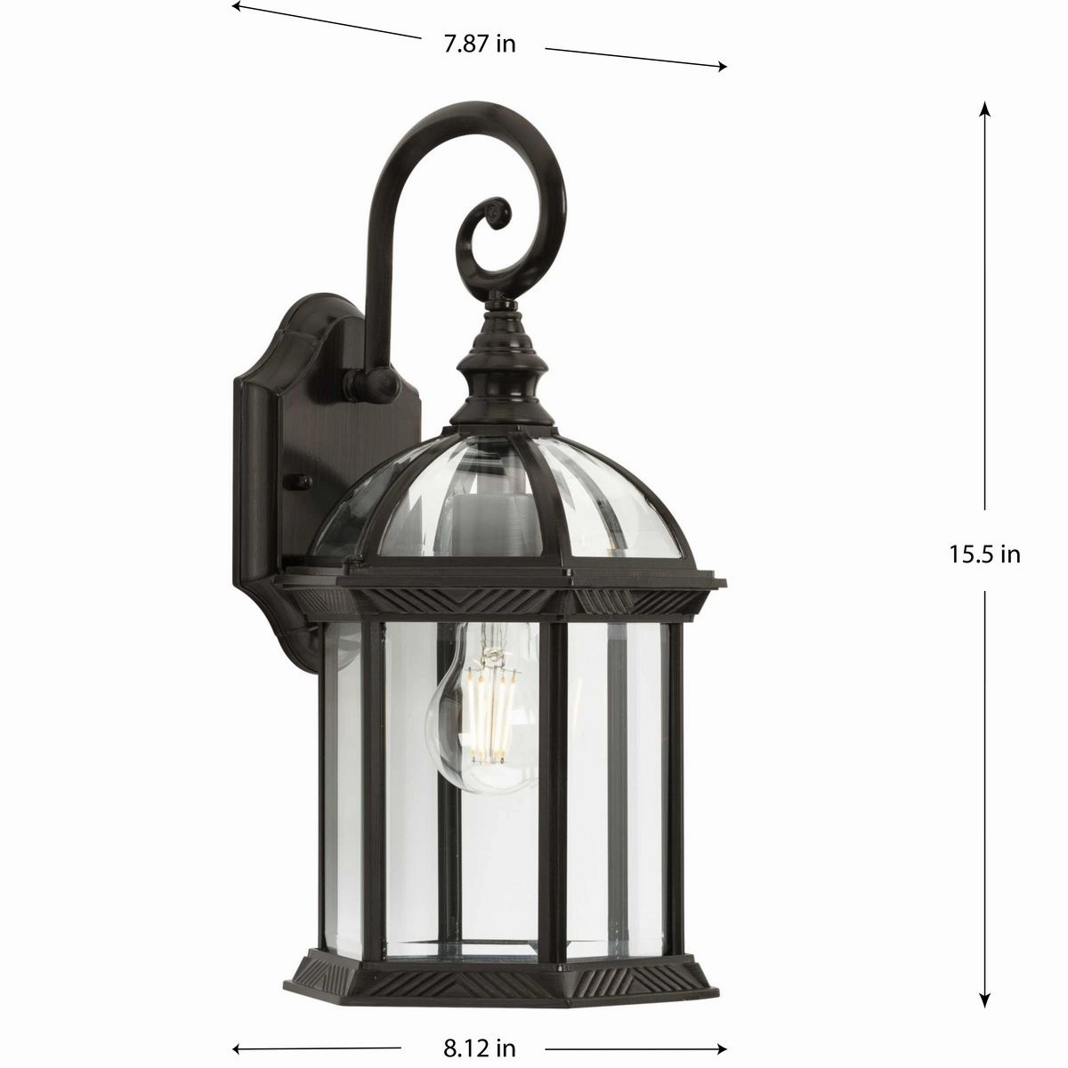 Dillard One Light Outdoor Wall Lantern Antique Bronze
