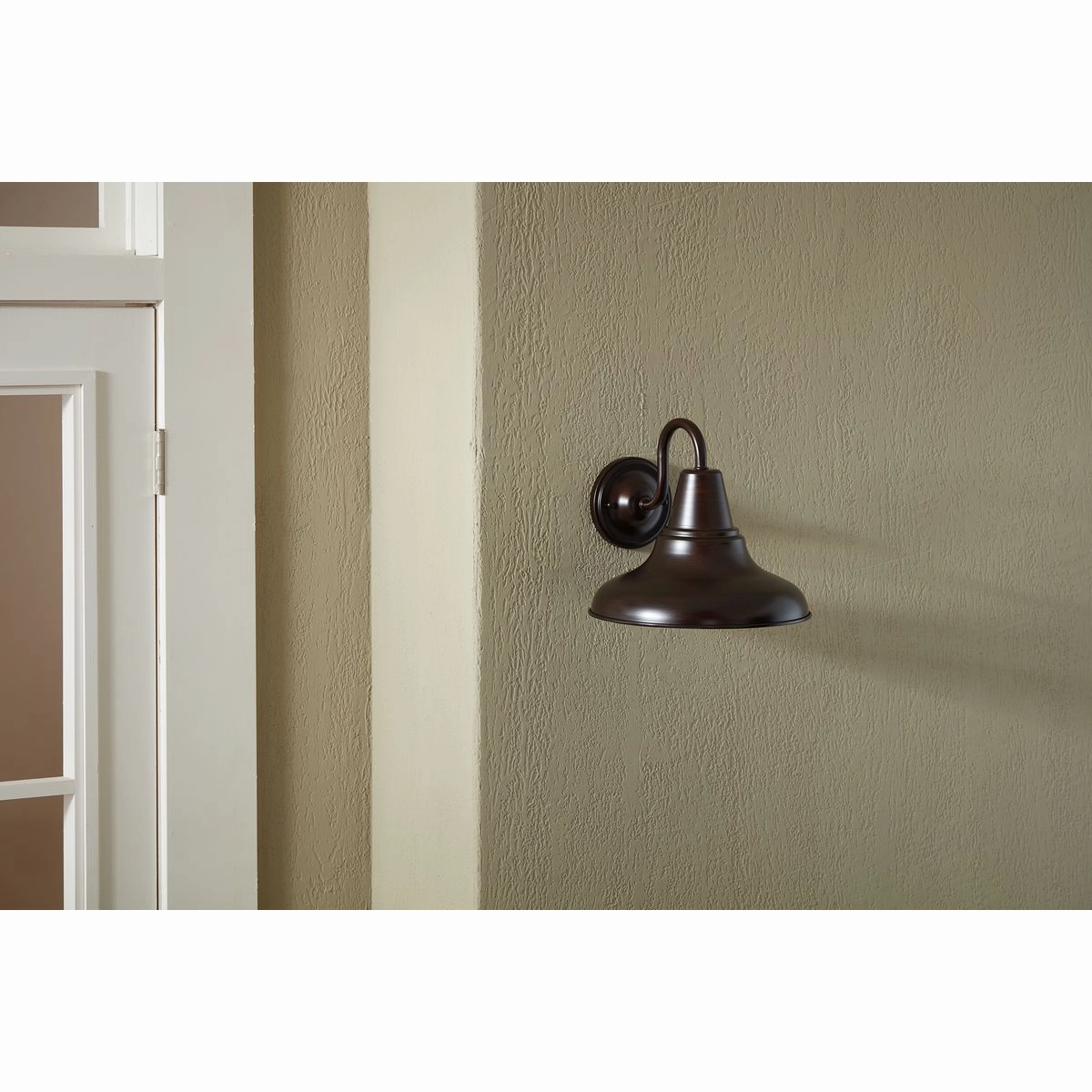 District One Light Wall Lantern Antique Bronze