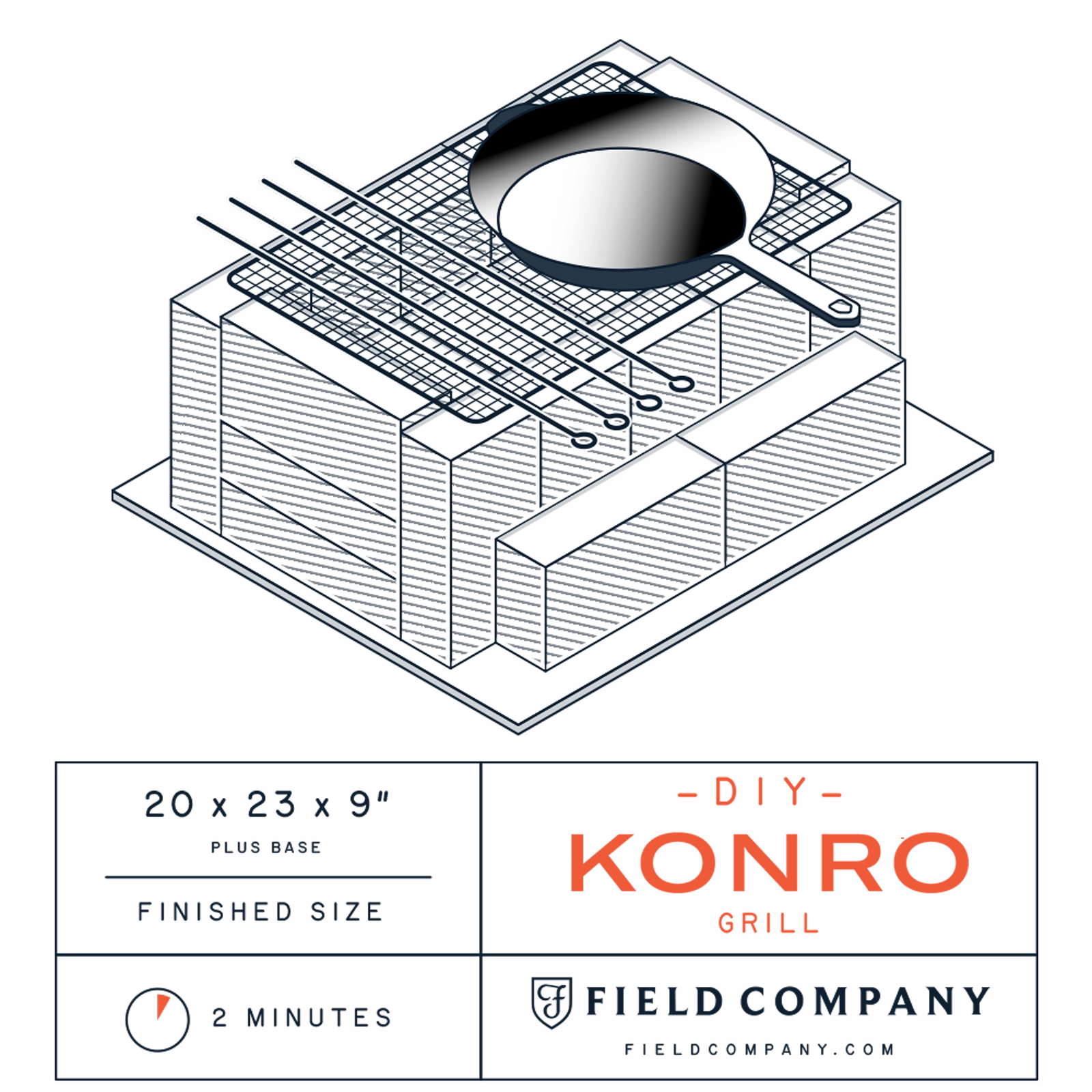 DIY Konro space-saving outdoor cooking solutions