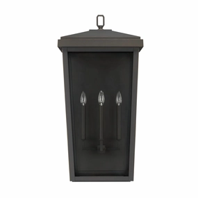 Donnelly Three Light Outdoor Wall Lantern Oiled BronzeOutdoor wall sconces with motion sensor