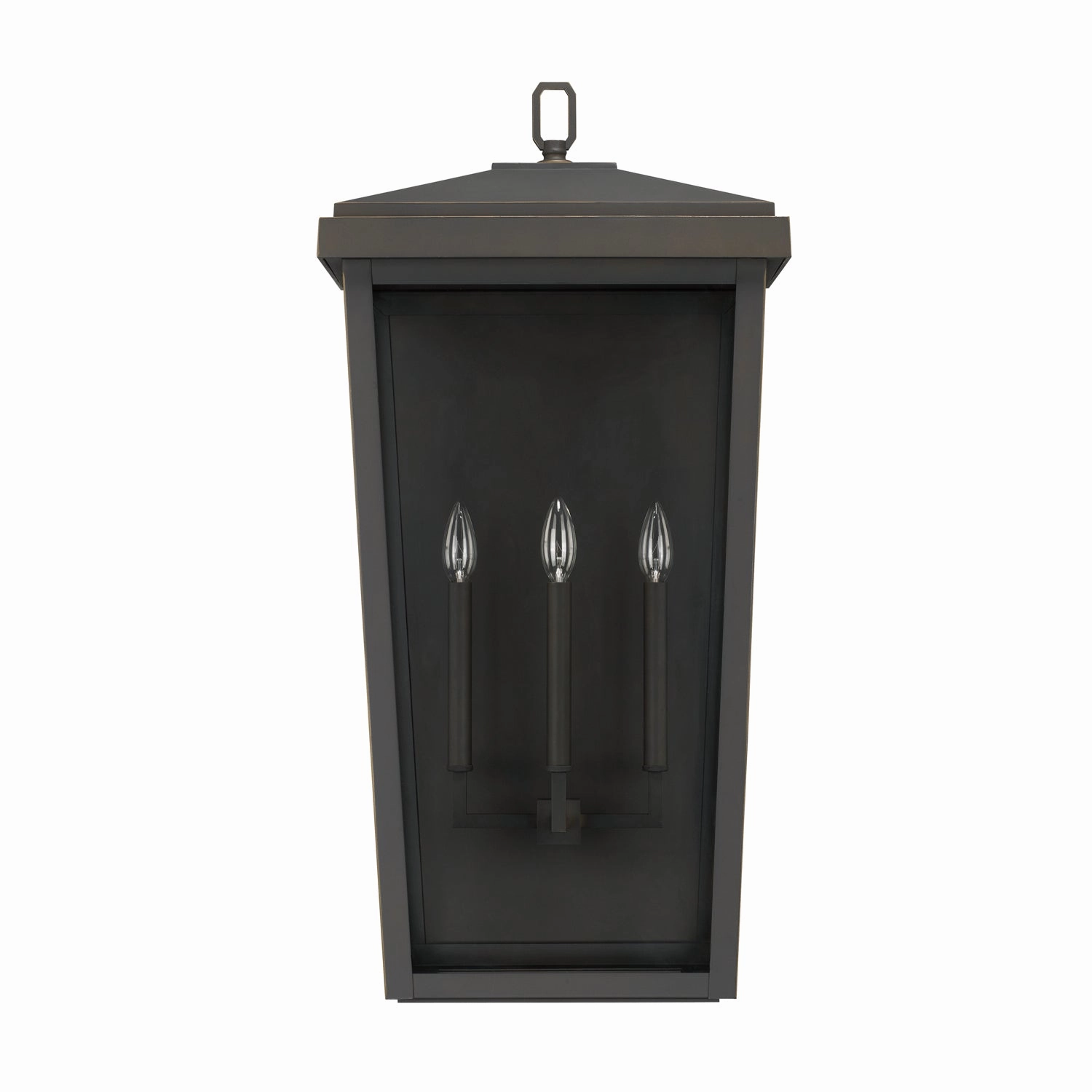 Donnelly Three Light Outdoor Wall Lantern Oiled BronzeOutdoor wall sconces with motion sensor