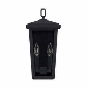 Donnelly Two Light Outdoor Wall Lantern BlackOutdoor wall sconces with motion sensor