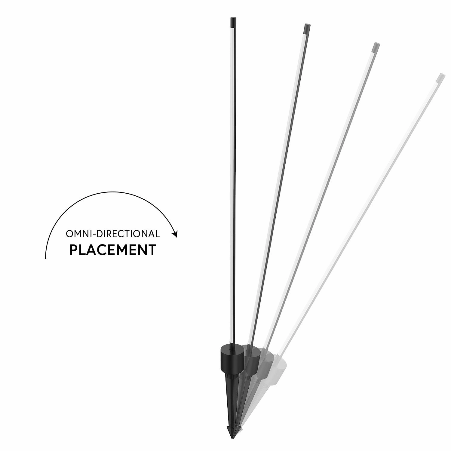 Dorian LED Garden Light Black