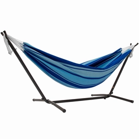 Double Cotton Hammock with Stand (9ft/280cm) - Island Breeze outdoor hammock with stand and canopy