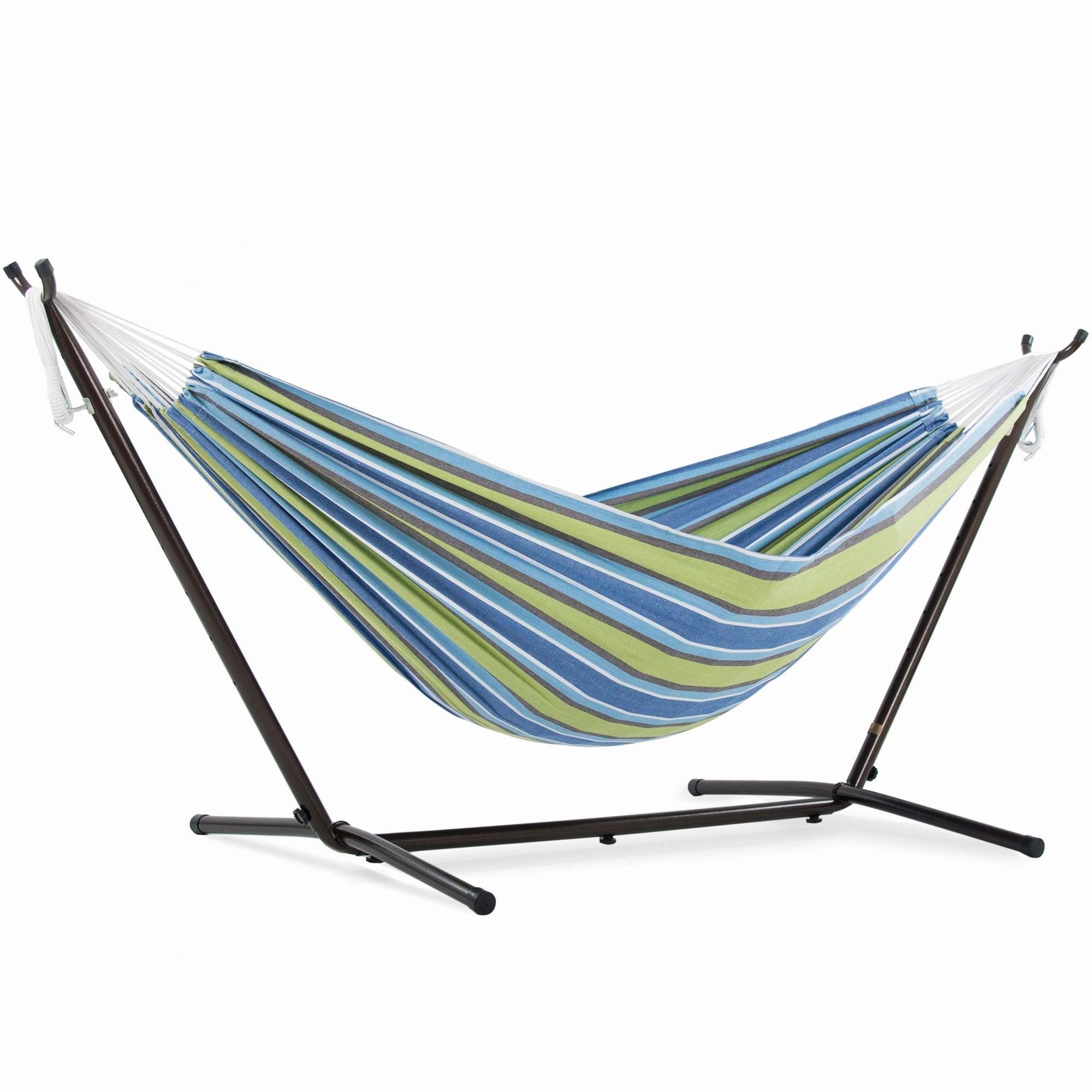 Double Cotton Hammock with Stand (9ft/280cm) - Oasis outdoor hammock with stand and canopy