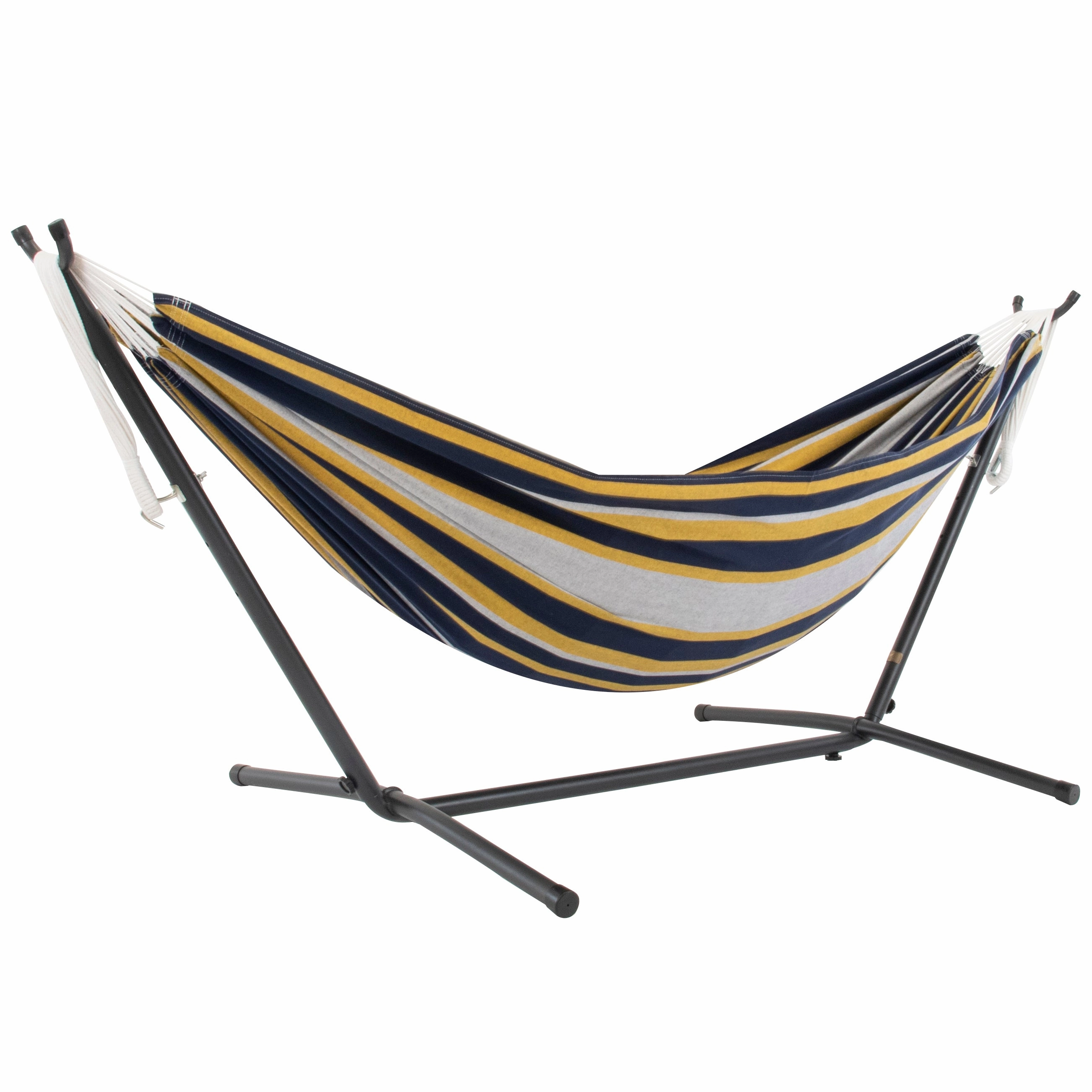 Double Cotton Hammock with Stand (9ft/280cm) - Serenity outdoor hammock with stand and canopy