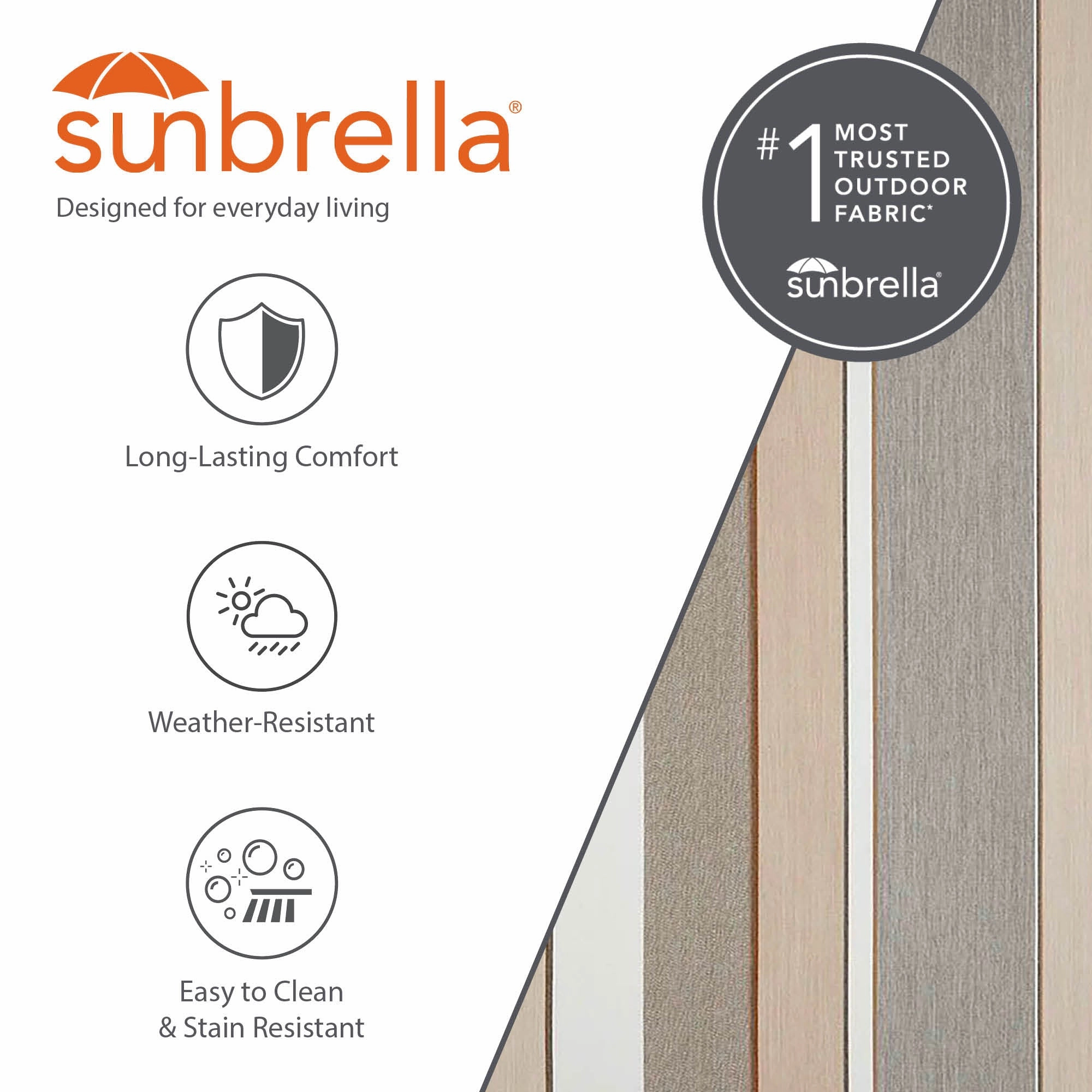 Double Sunbrella Hammock with Solid Pine Stand (8ft/260cm) - Dove