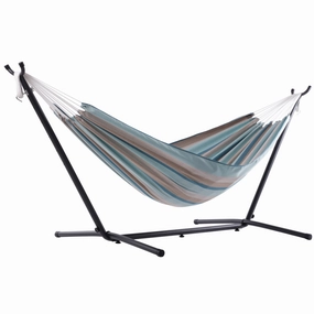 Double Sunbrella Hammock with Stand (9ft/280cm) - Gateway Mist lightweight portable hammock for camping