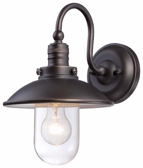 Downtown Edison One Light Wall Mount Oil Rubbed Bronze W/ Gold HighlightsOutdoor wall sconces with motion sensor