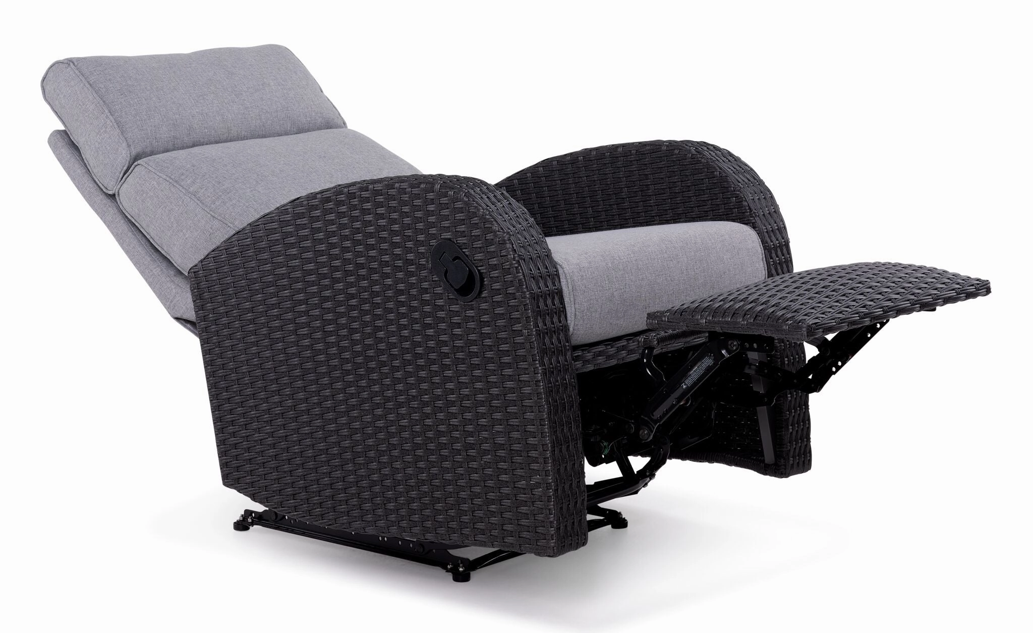 Drexel Outdoor Recliner - Grey, Black
