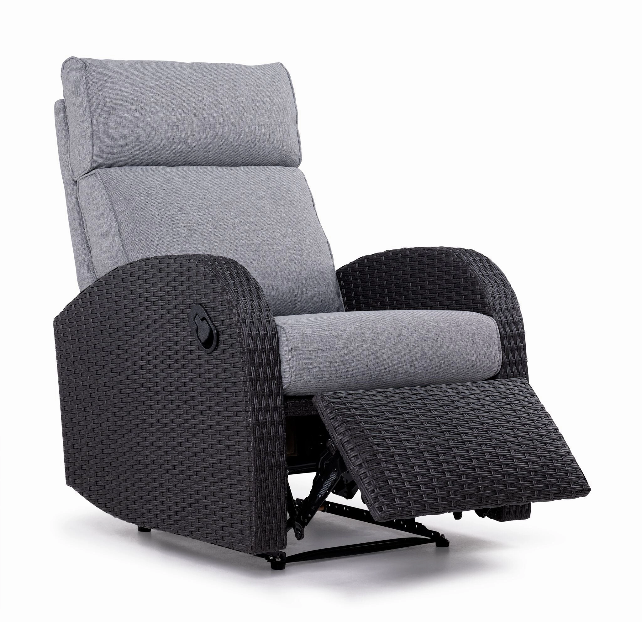 Drexel Outdoor Recliner - Grey, Blackoutdoor patio furniture set