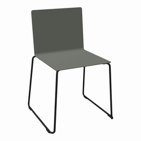 Dry Outdoor Dining Chair - Sled Base - Stackableoutdoor patio dining furniture set