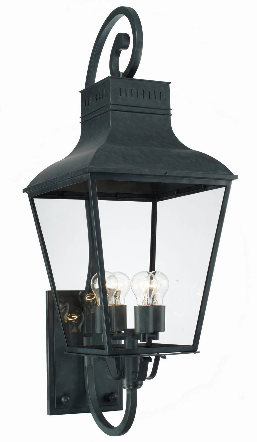 Dumont Four Light Outdoor Wall Sconce GraphiteOutdoor wall sconces with motion sensor