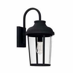 Dunbar One Light Outdoor Wall Lantern BlackOutdoor wall sconces with motion sensor