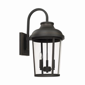 Dunbar Three Light Outdoor Wall Lantern Oiled BronzeOutdoor wall sconces with motion sensor