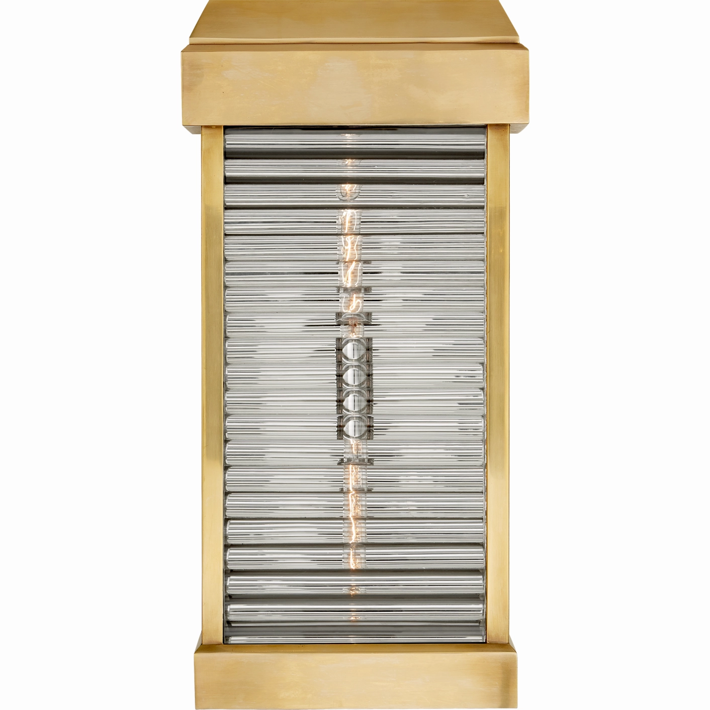 Dunmore Large Curved Glass Louver SconceWeatherproof outdoor lighting